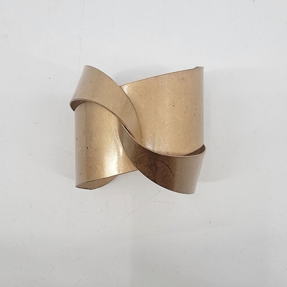 Retro Vintage 80s Gold Metal Arm Cuff Boho Minimalist Festival Goddess Bracelet - Picture 10 of 16